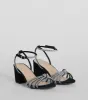 Dancing Shoes Rhinestone Short Block Heels sold by Windsor