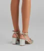 Dancing Shoes Rhinestone Short Block Heels sold by Windsor