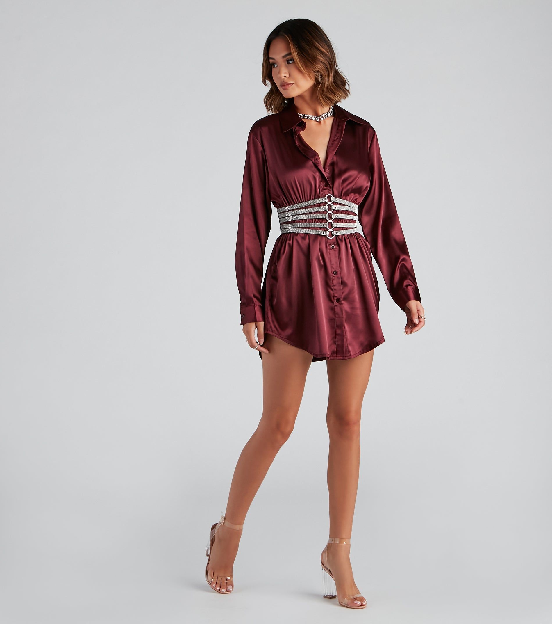 Glam Rhinestone Stretch Belt sold by Windsor product image thumbnail 2