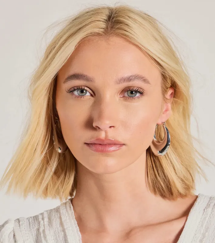 Bold Oval Hoop Earrings sold by Windsor