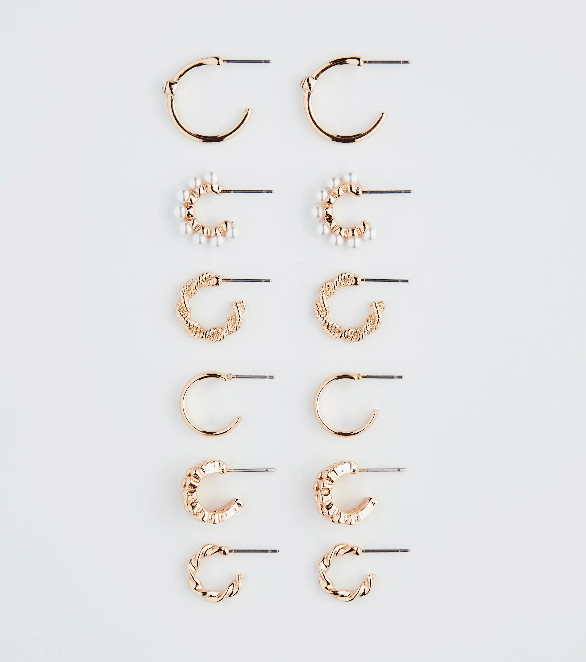 Casual Luxe Look Hoop Earrings Set sold by Windsor