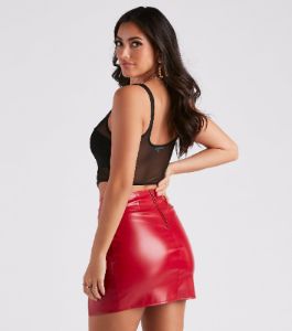 Night Out Mood Sheer Bustier Top sold by Windsor