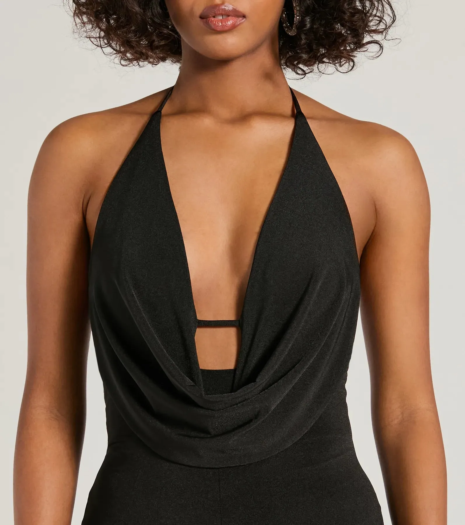 Impressive Momemt Cowl Neck Strappy Wide-Leg Jumpsuit sold by Windsor product image thumbnail 3
