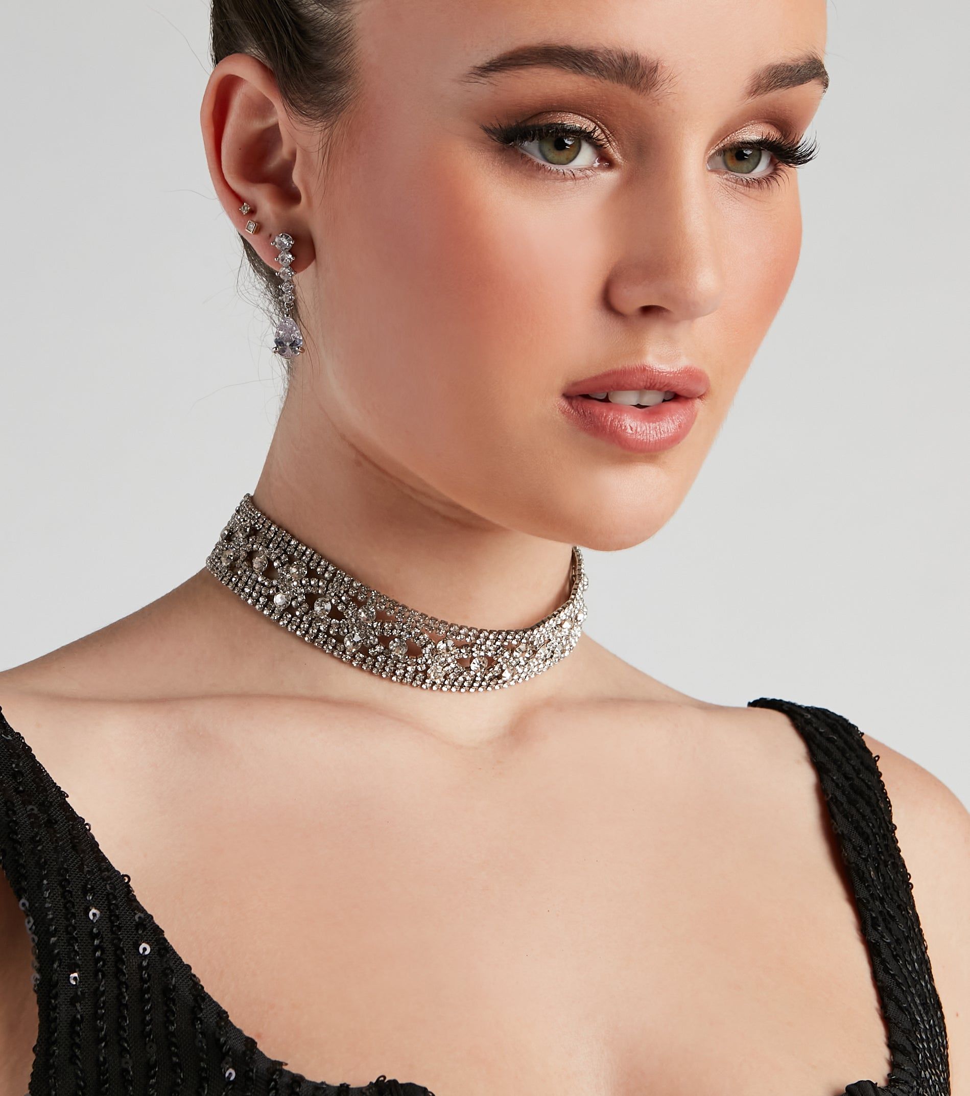 Forever In Love Rhinestone Choker sold by Windsor
