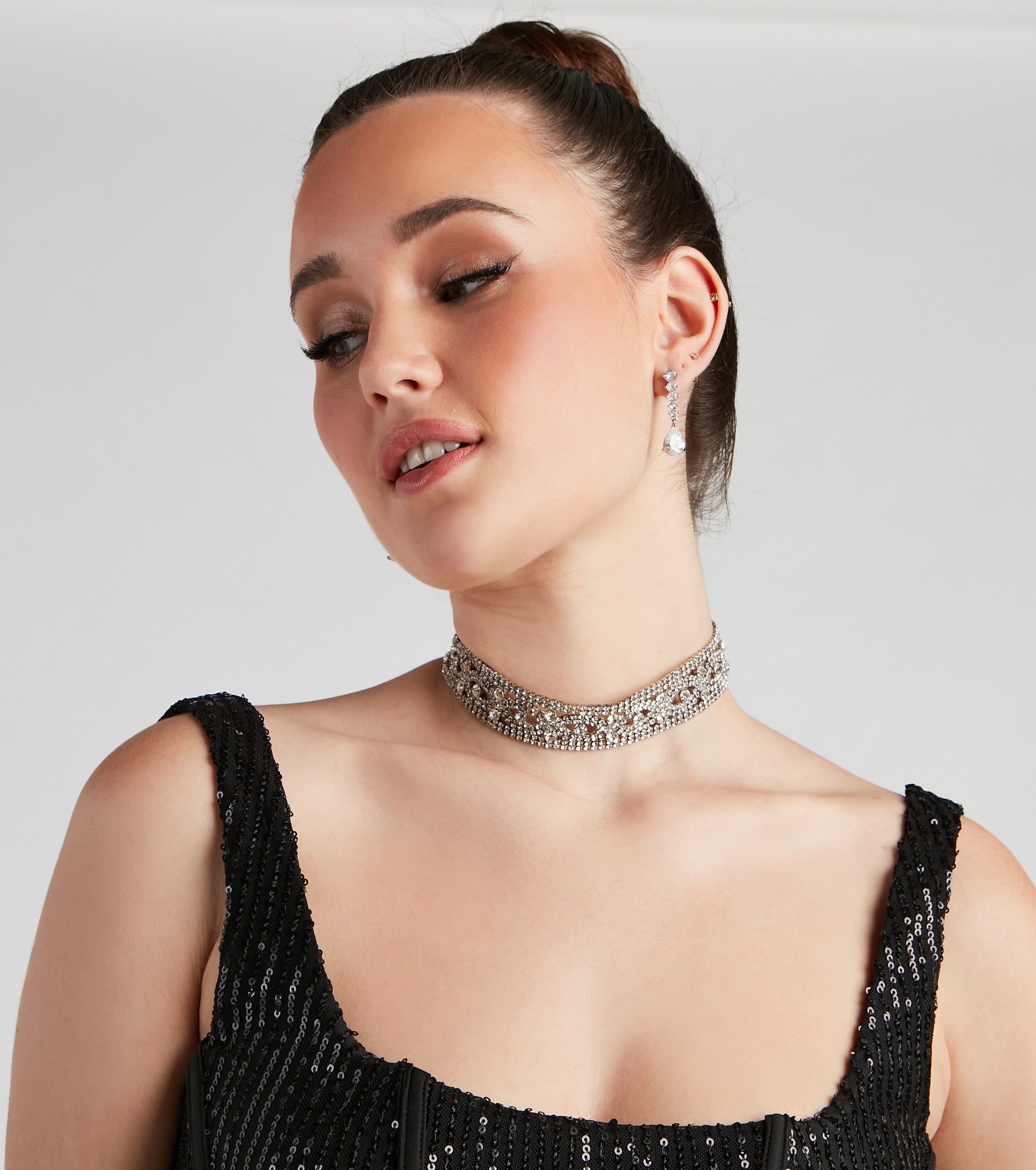 Forever In Love Rhinestone Choker sold by Windsor product image thumbnail 2