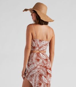 Paradise Cove Cowl Neck Crop Top sold by Windsor