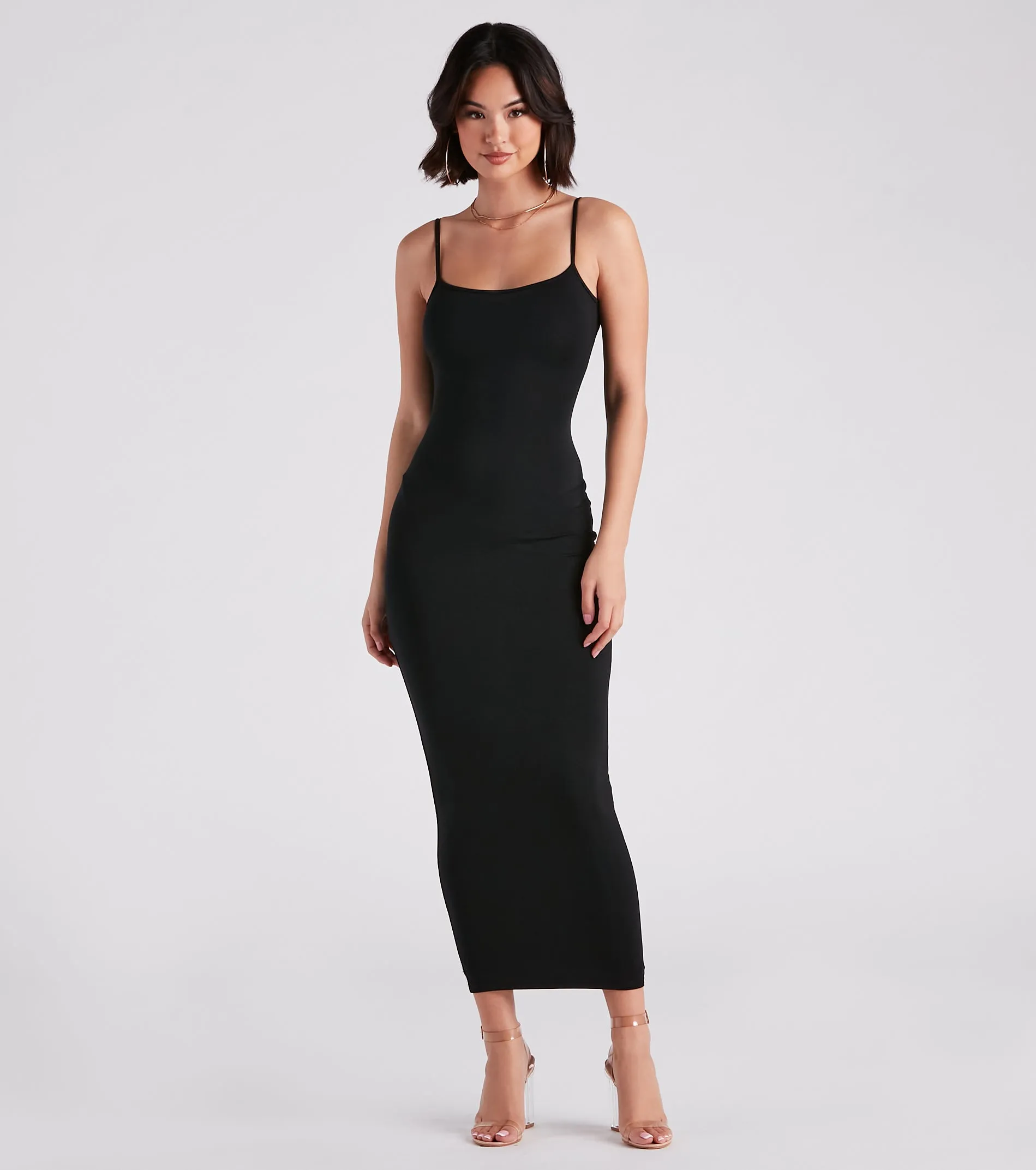 In Plain Sight Smooth Knit Maxi Dress sold by Windsor