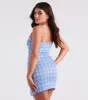 Preppy Girl Plaid V-Neck Mini Dress sold by Windsor