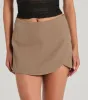 Perfect Delight High Rise Scallop Wrap Mini Skort sold by Windsor