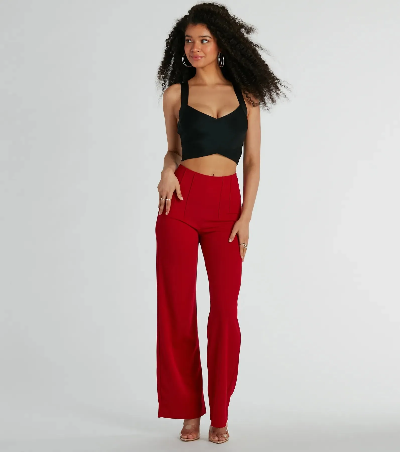 Hot List Sleeveless Bandage Crop Top sold by Windsor product image thumbnail 2