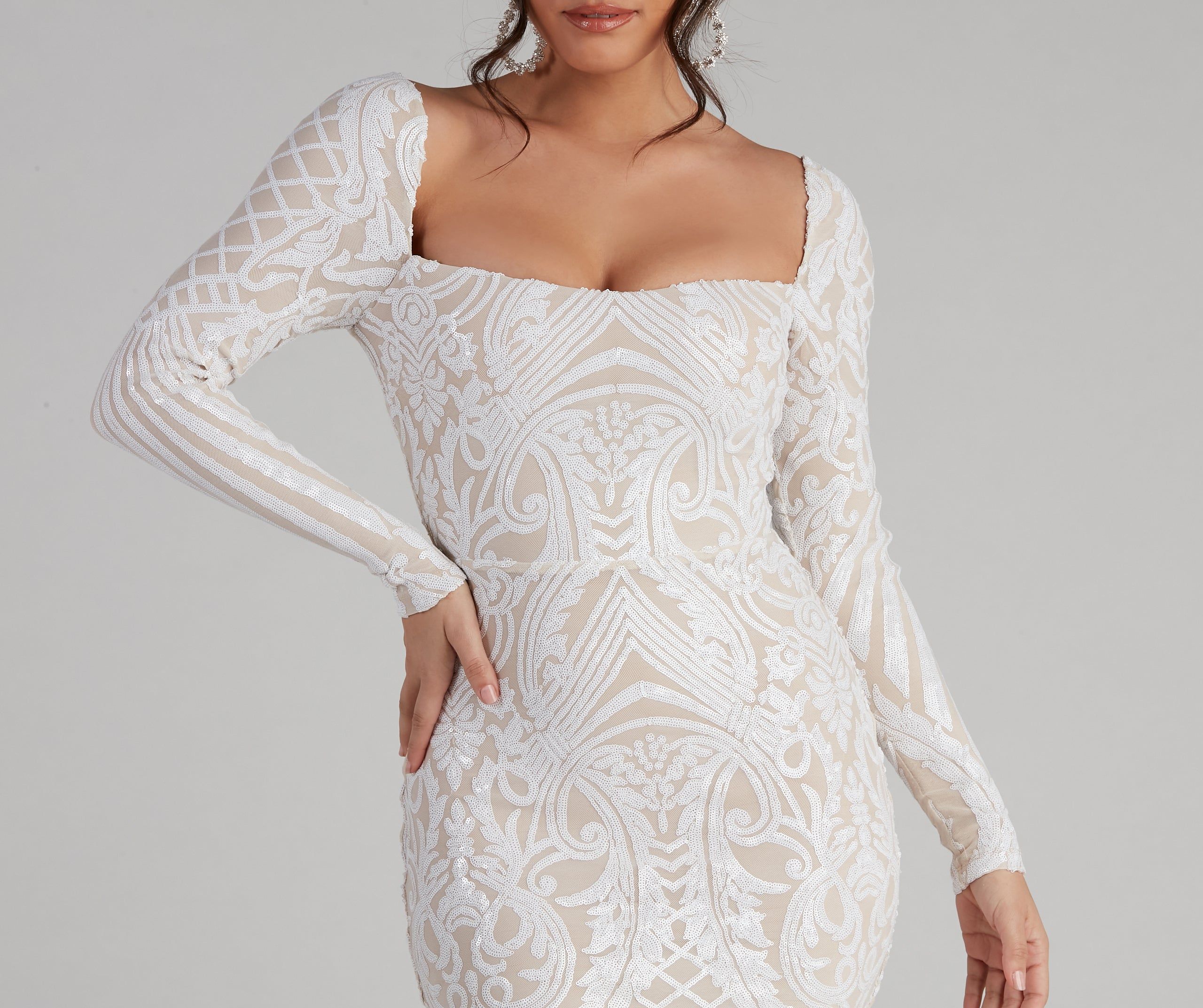 Stay Sultry Long Sleeve Crop Top sold by Windsor product image thumbnail 15