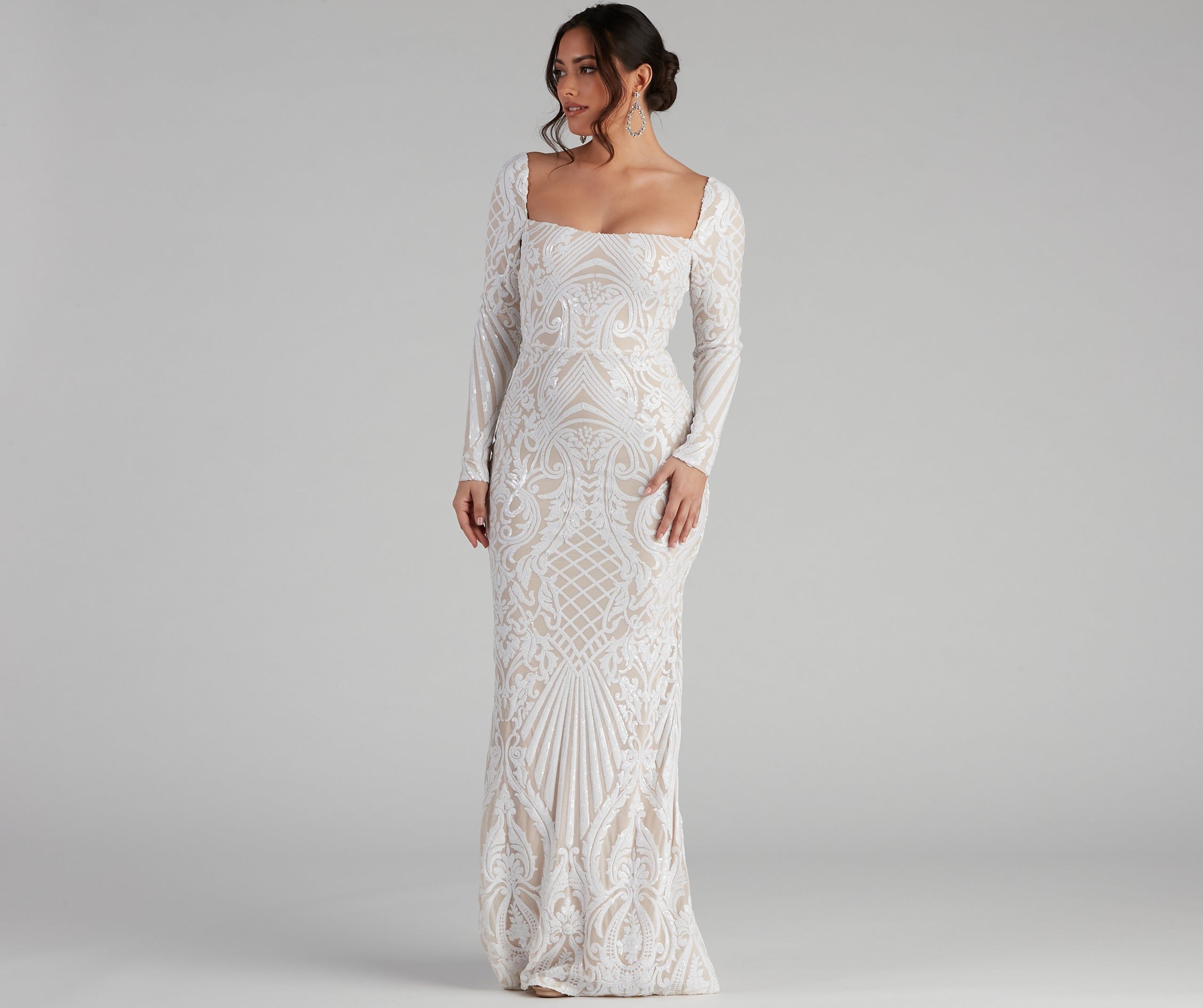 Stay Sultry Long Sleeve Crop Top sold by Windsor product image thumbnail 16