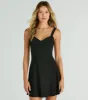 Lost In Love Strappy Back A-Line Mini Dress sold by Windsor