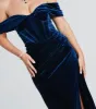 Alex Formal Velvet Bustier Off-The-Shoulder Dress sold by Windsor