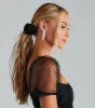 Satin Rosette Flower Scrunchie Set sold by Windsor