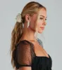 Satin Rosette Flower Scrunchie Set sold by Windsor