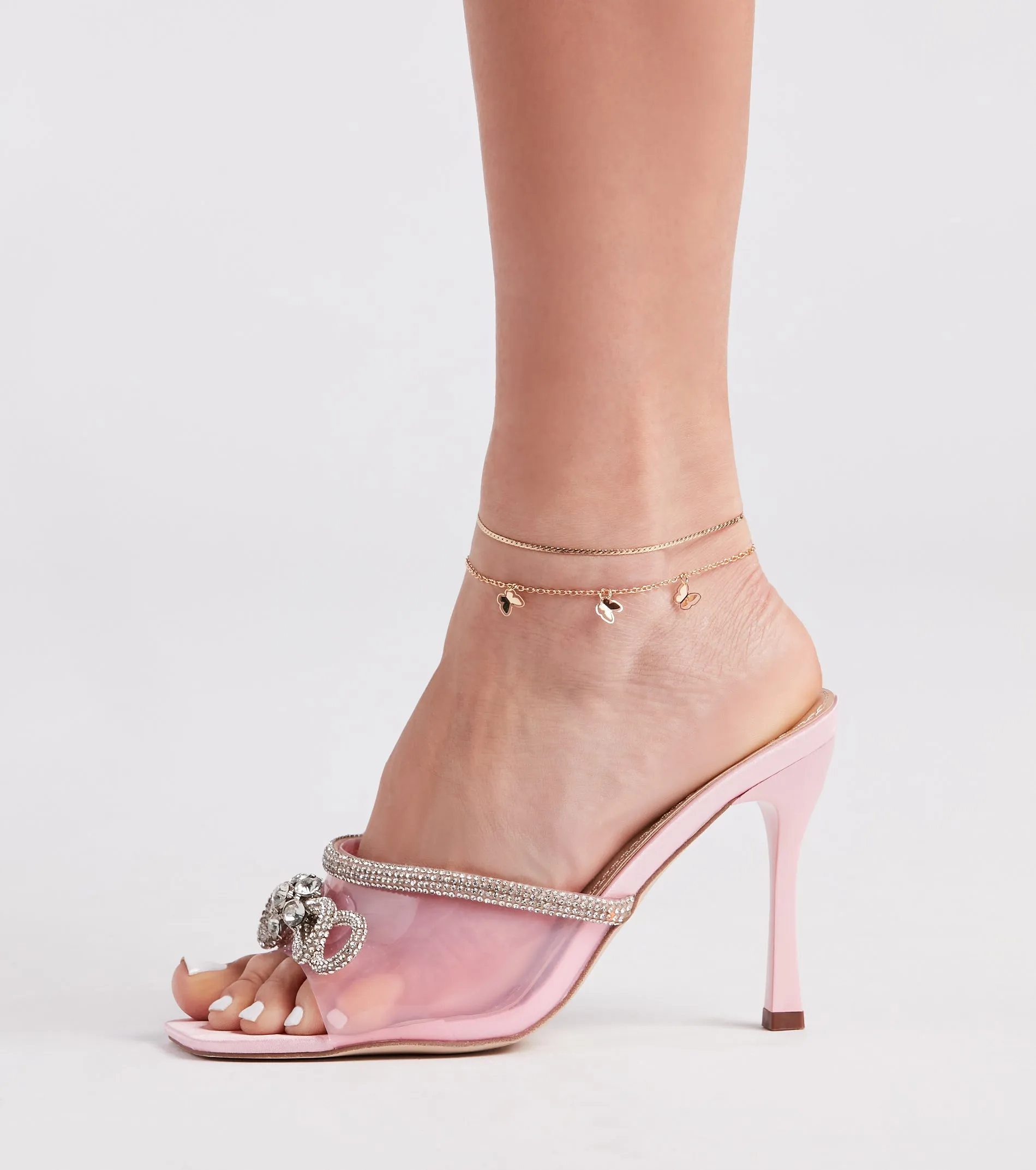 Cutest Deets Butterfly Charm Anklet Set sold by Windsor