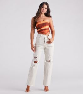 Just Kickin' It High-Rise Boyfriend Jeans sold by Windsor