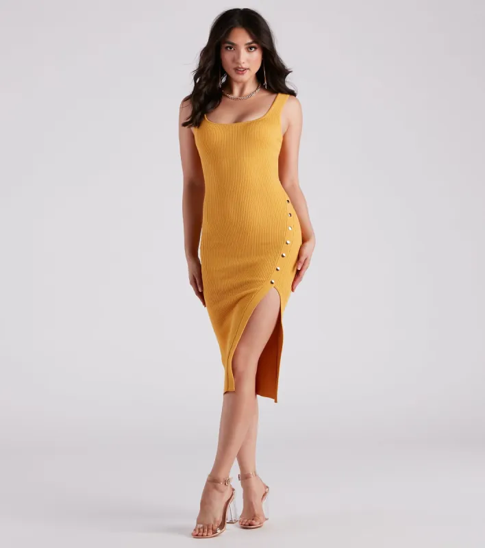 PLACEHOLDER - Strut And Snap Sweater Midi Dress sold by Windsor