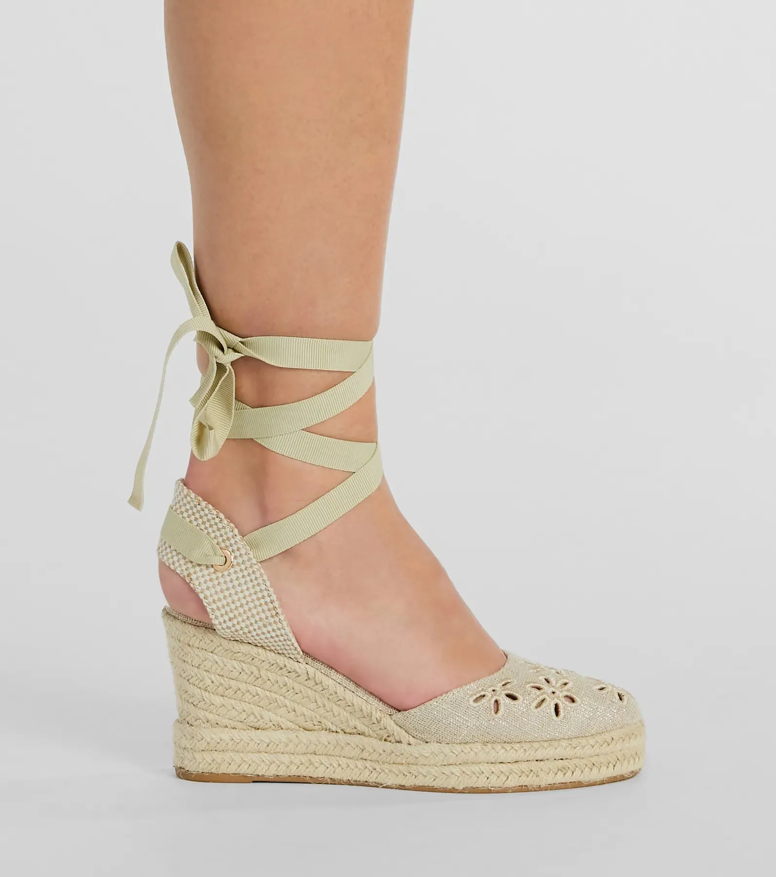 Feeling Cute Flower-Detail Espadrille Wedges sold by Windsor product image thumbnail 3