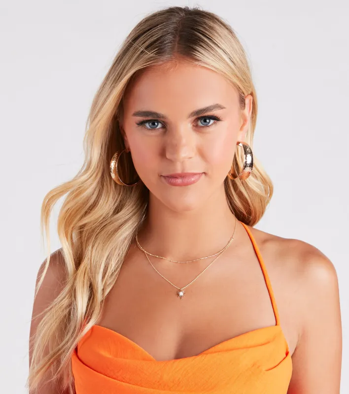 Chic Muse Large Hoop Earrings sold by Windsor