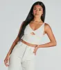 Saucy Snake Lace-Up Crop Top sold by Windsor