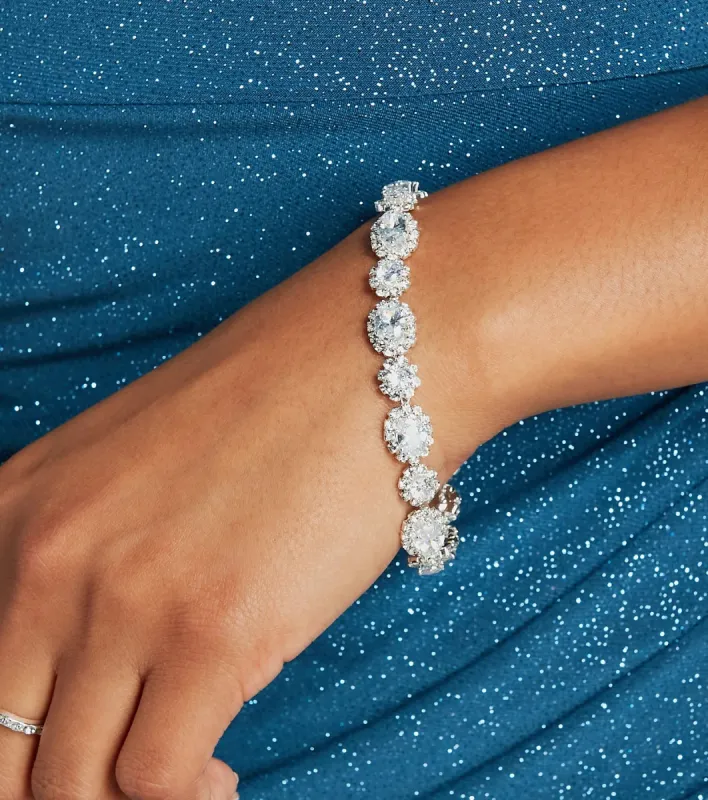 Life Is A Dream Rhinestone Clasp Bracelet sold by Windsor