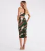 Stand Out Marble Print Cutout Midi Dress sold by Windsor