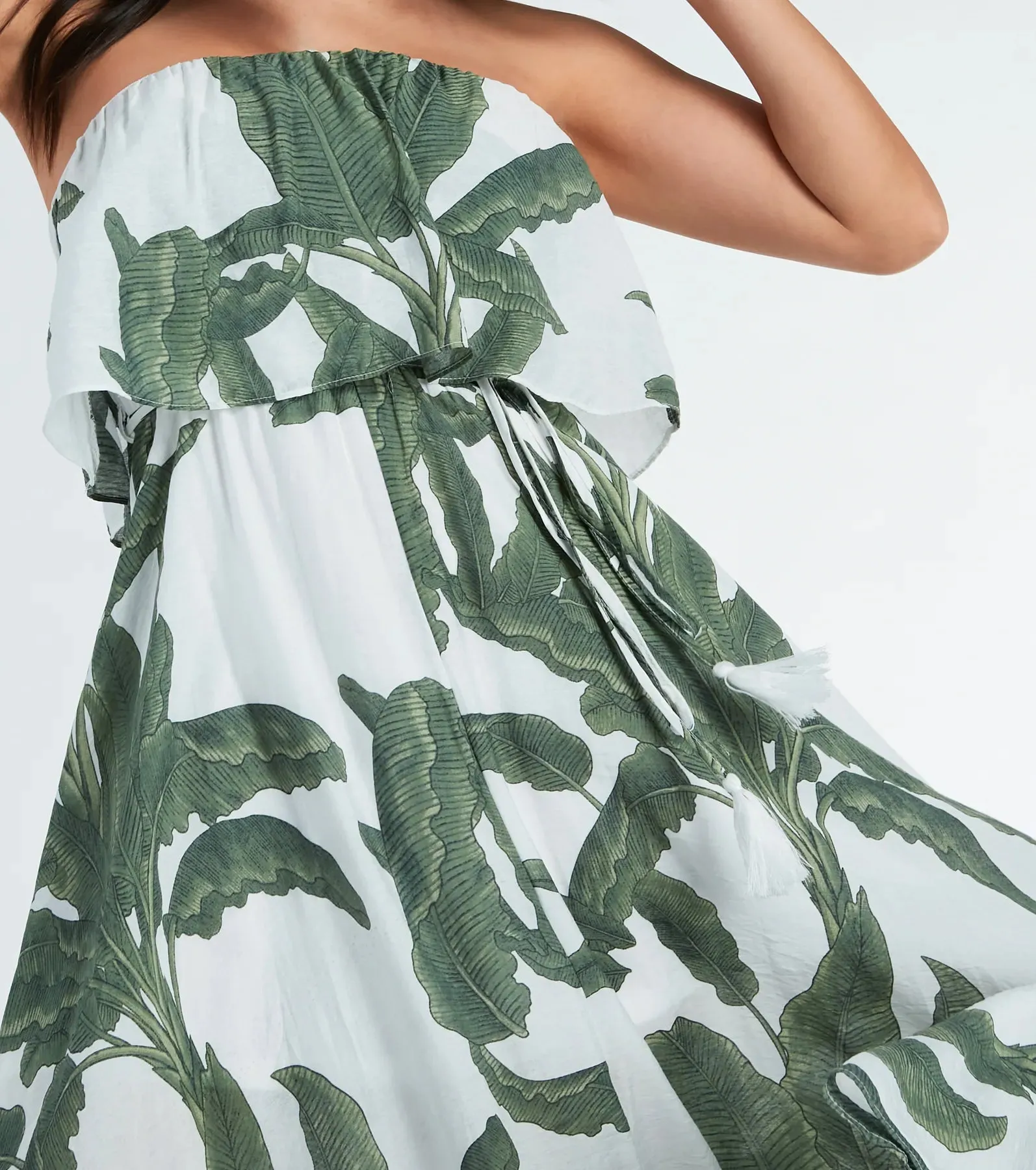 Getaway Bound Tropical Print Woven Maxi Dress sold by Windsor product image thumbnail 3