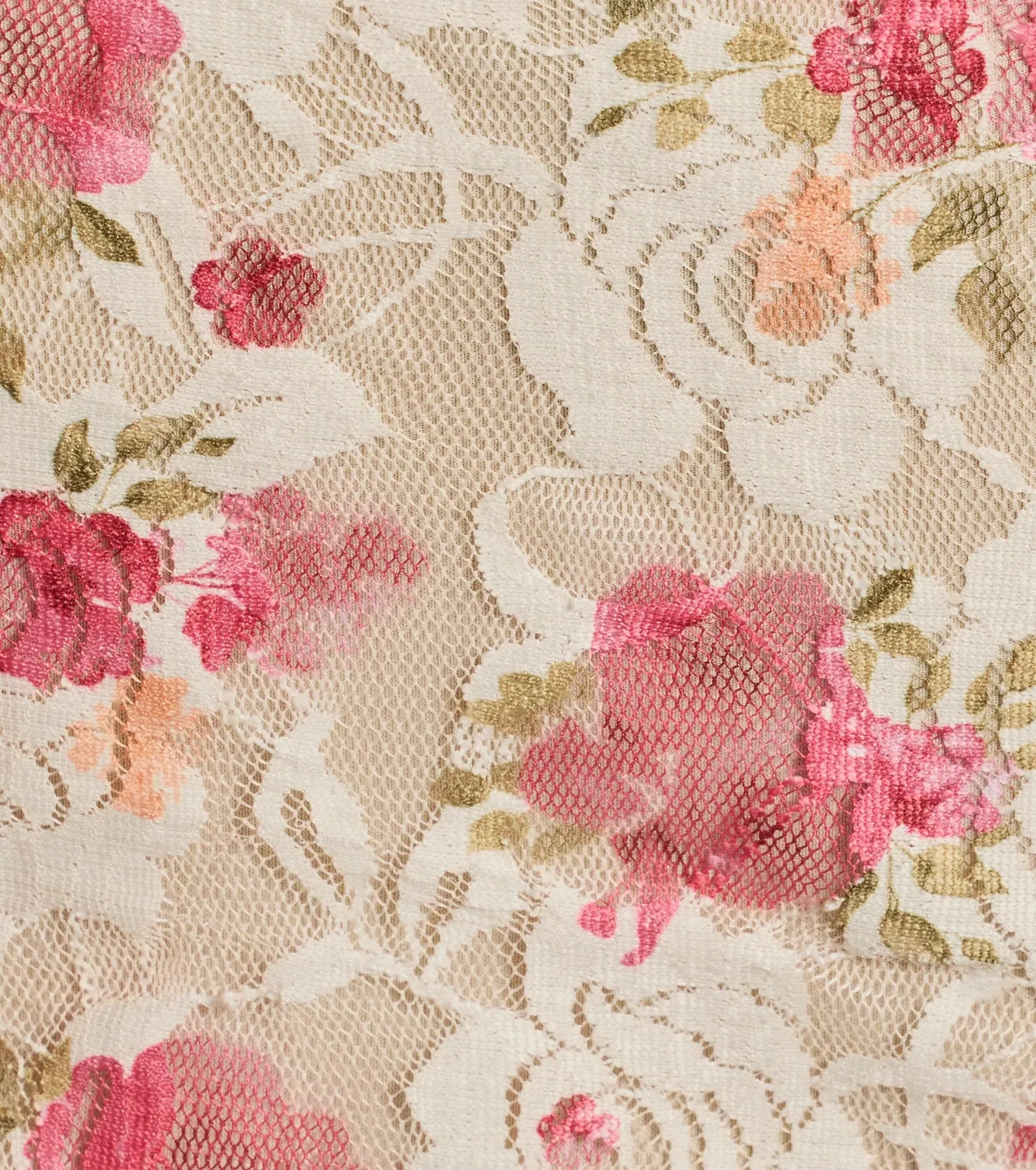 Delicate Blooms Floral V-Neck Lace Crop Top sold by Windsor product image thumbnail 4