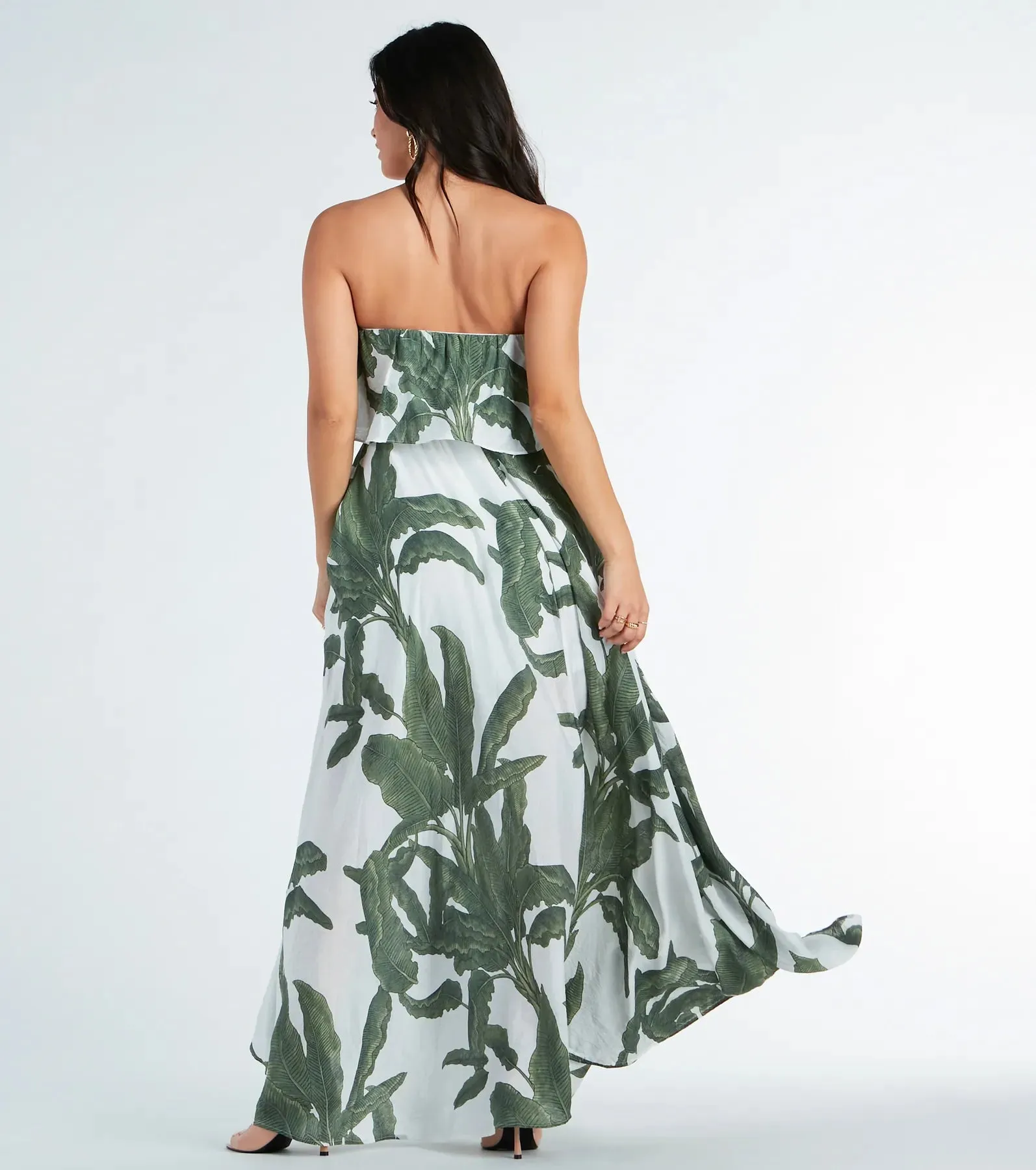 Getaway Bound Tropical Print Woven Maxi Dress sold by Windsor product image thumbnail 2