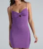Glam Girl Energy Glitter Mini Dress sold by Windsor