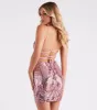 Serene Formal Sequin Bodycon Mini Dress sold by Windsor