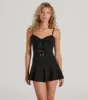 Irresistible Cutie Lace-Up Skater Romper sold by Windsor