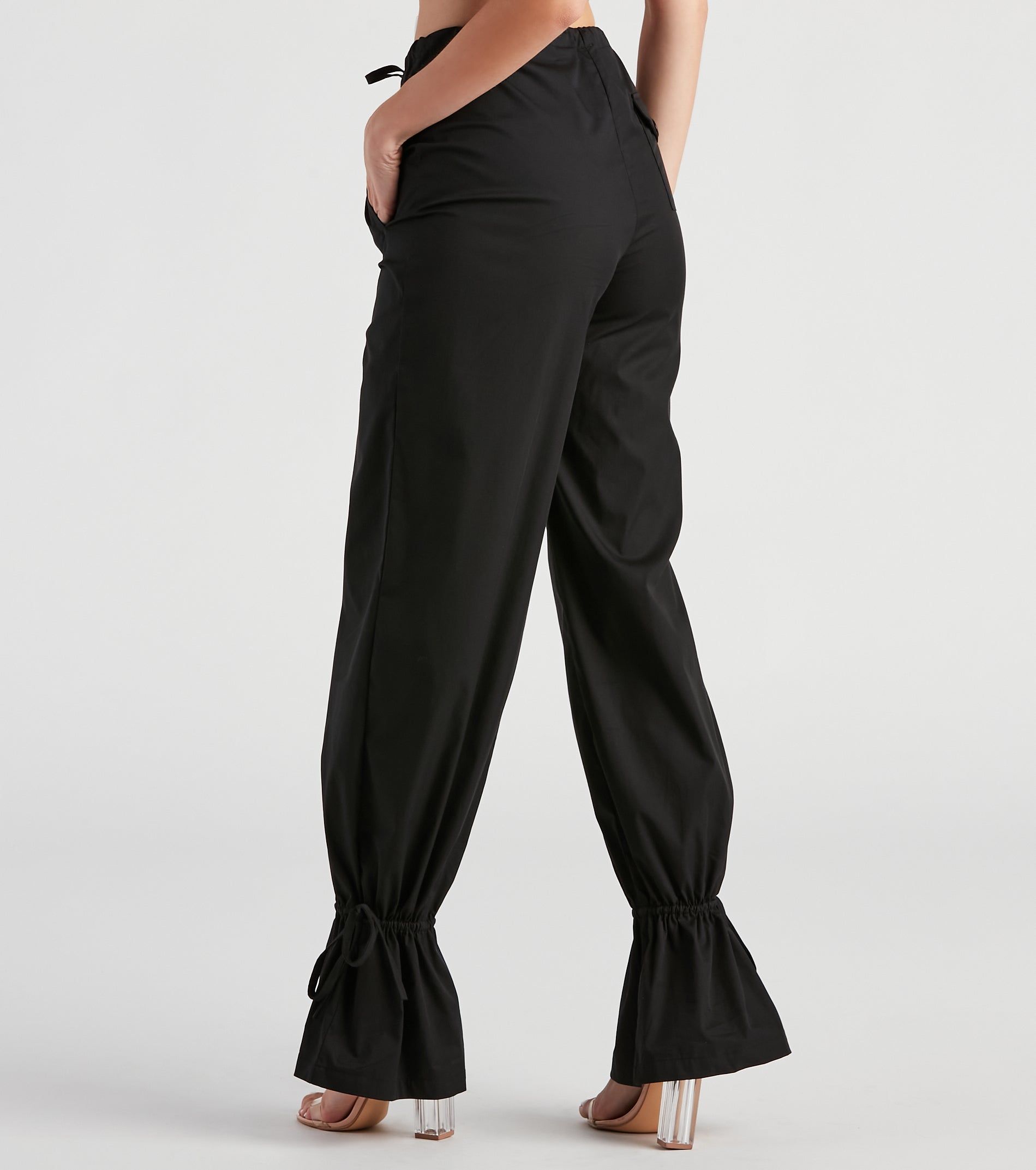 Sporty Sass Ankle Tie Twill Pants sold by Windsor product image thumbnail 4