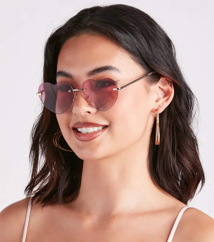 Summer Fling Heart-Shaped Sunglasses sold by Windsor