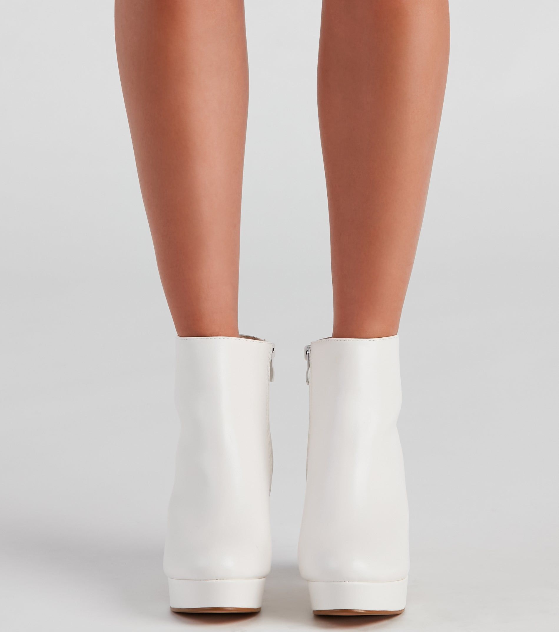 Fashion Strut Faux Leather Platform Booties sold by Windsor product image thumbnail 2