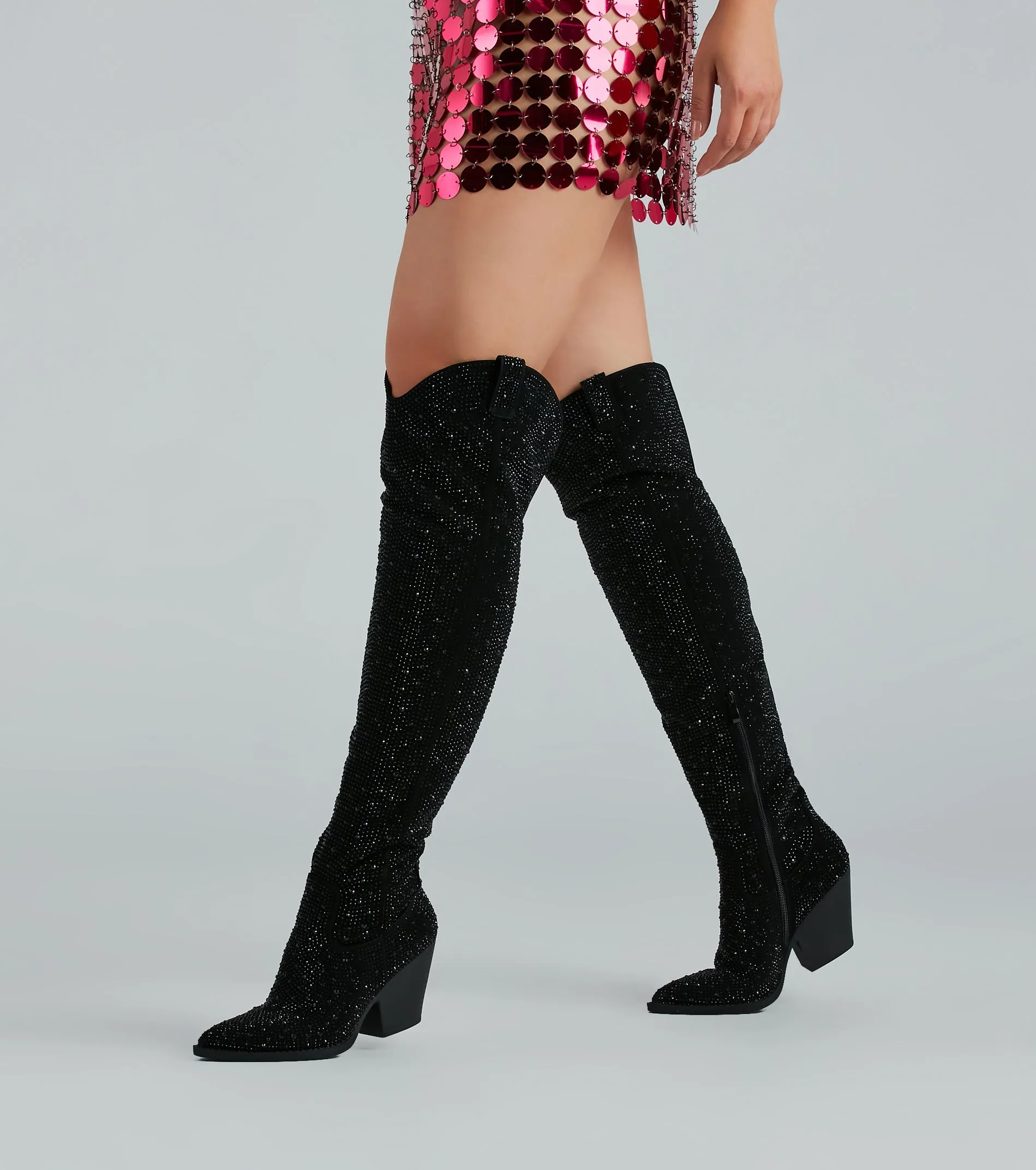 Kick Up The Glam Rhinestone Cowboy Boots sold by Windsor