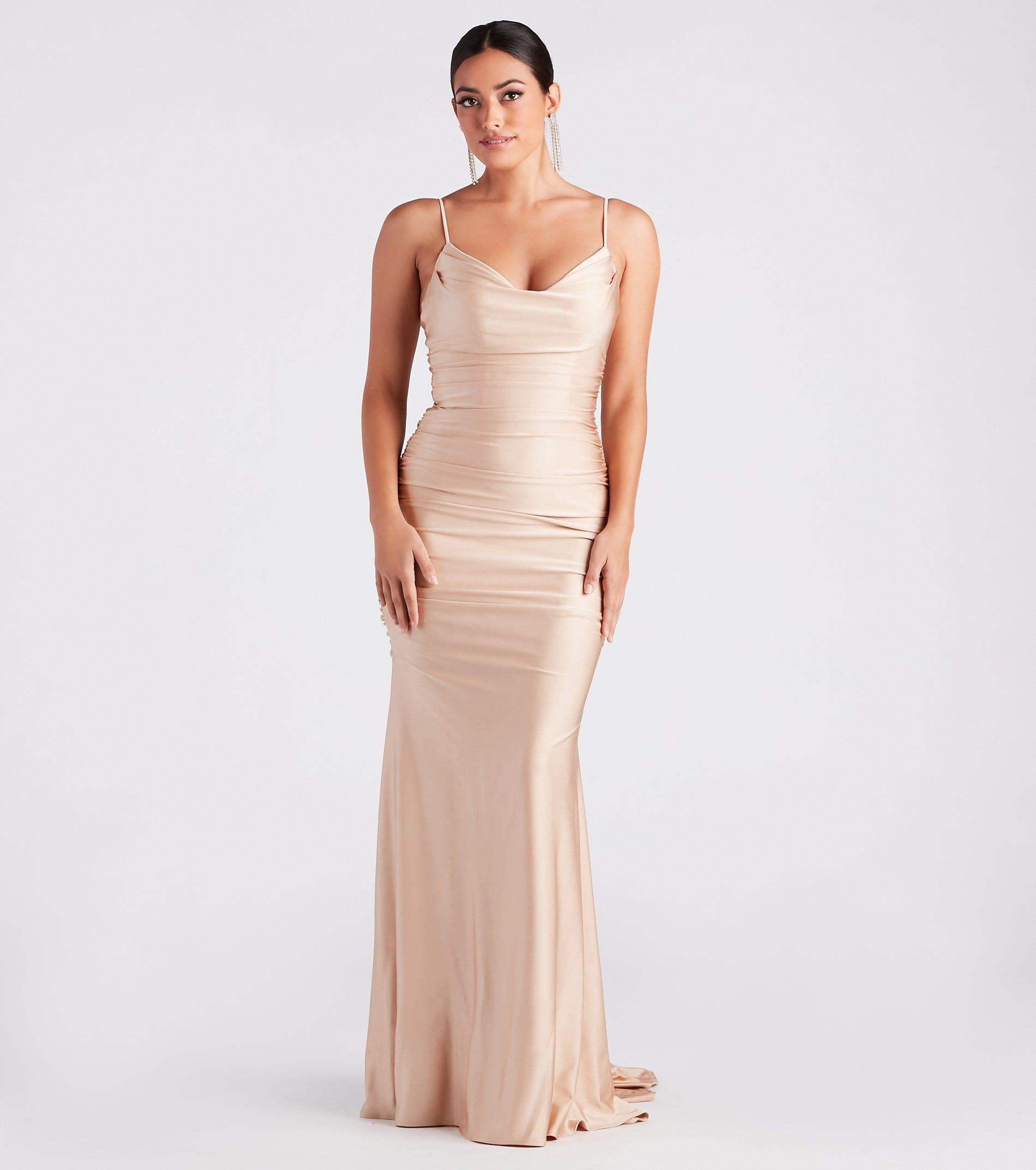 Jamie Formal Cowl Neck Mermaid Dress sold by Windsor product image thumbnail 2