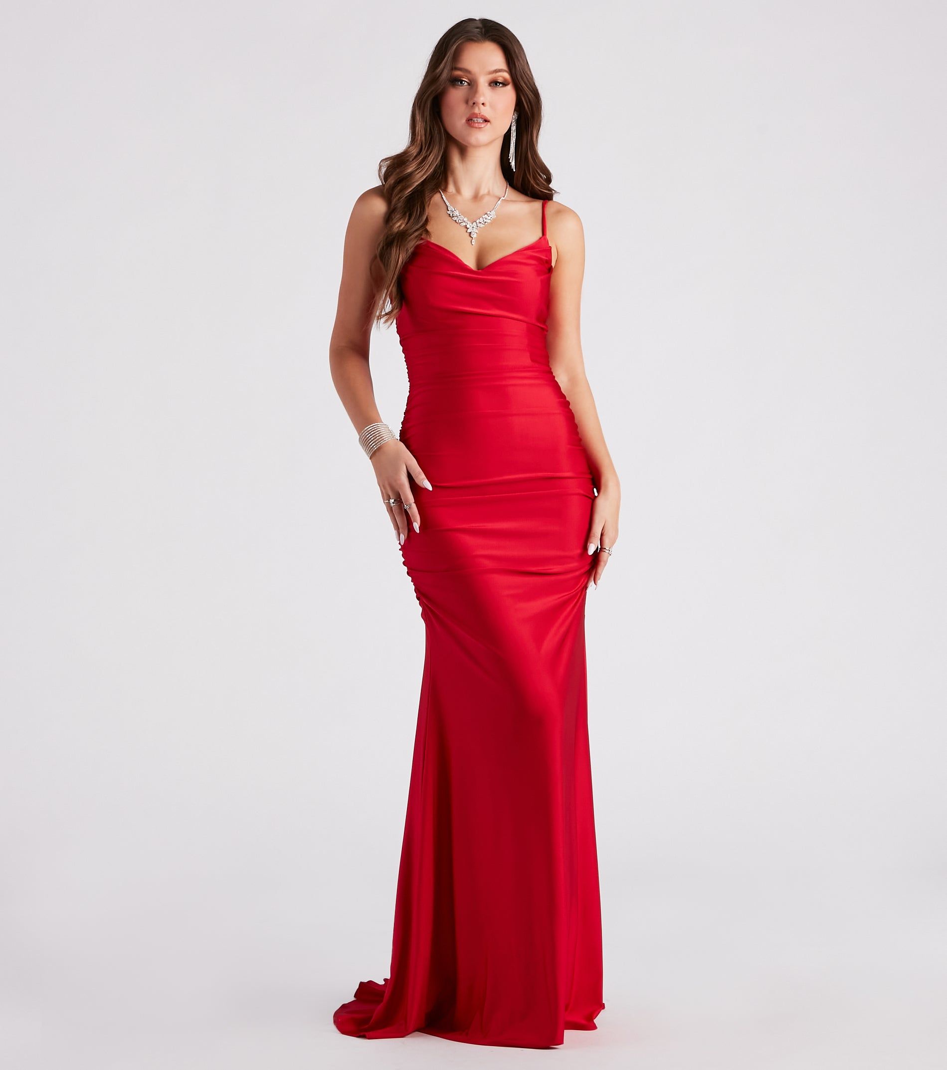 Jamie Formal Cowl Neck Mermaid Dress sold by Windsor product image thumbnail 5