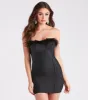 In My Sultry Era Marabou Feather Mini Dress sold by Windsor