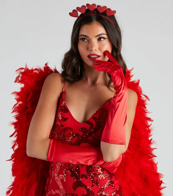 Luxe Lady Halloween Satin Gloves sold by Windsor