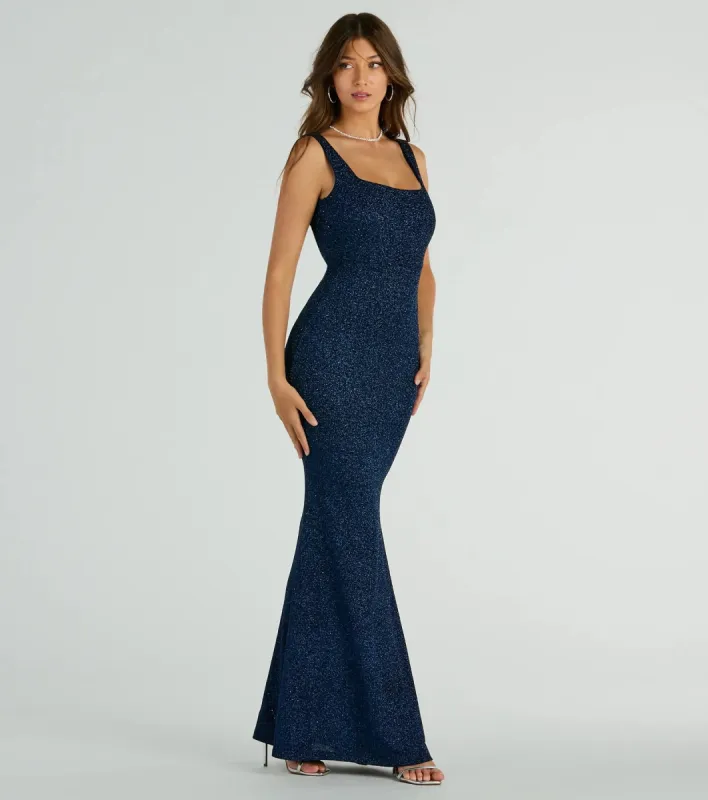 Cadence Sleeveless Mermaid Glitter Formal Dress sold by Windsor