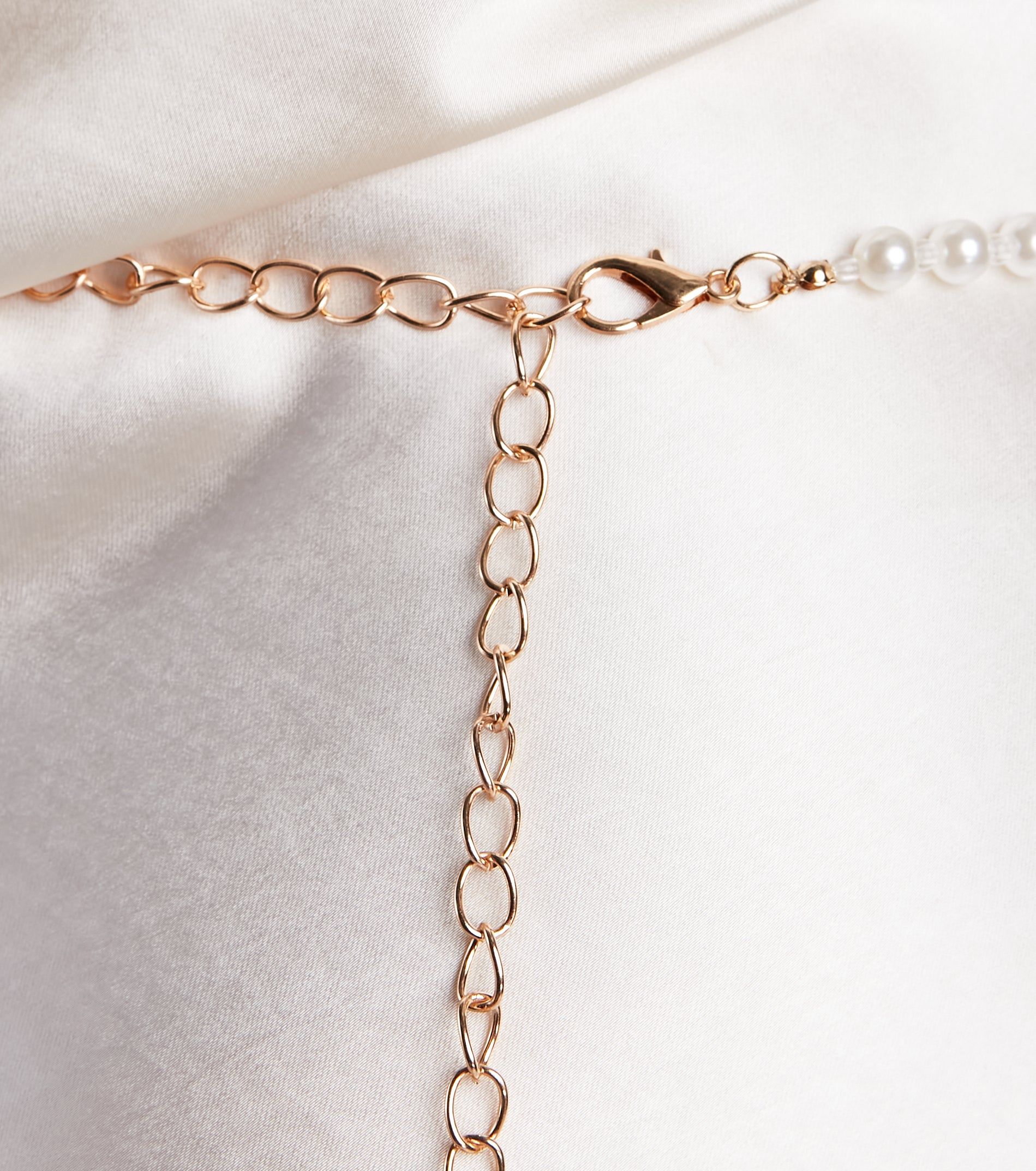 Layered In Glamour Pearl Chain Belt sold by Windsor product image thumbnail 3