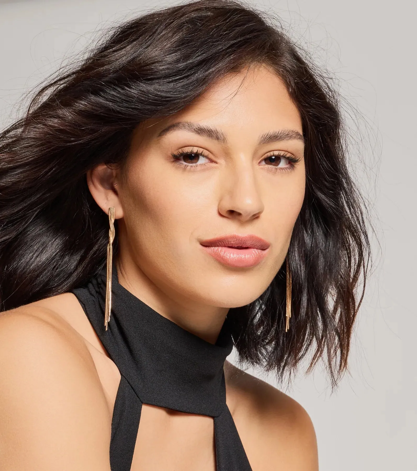 Dazzling Glam Twisted Fringe Earrings sold by Windsor product image thumbnail 2