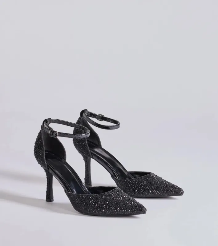 Dazzle and Stun Rhinestone Stiletto Pumps sold by Windsor