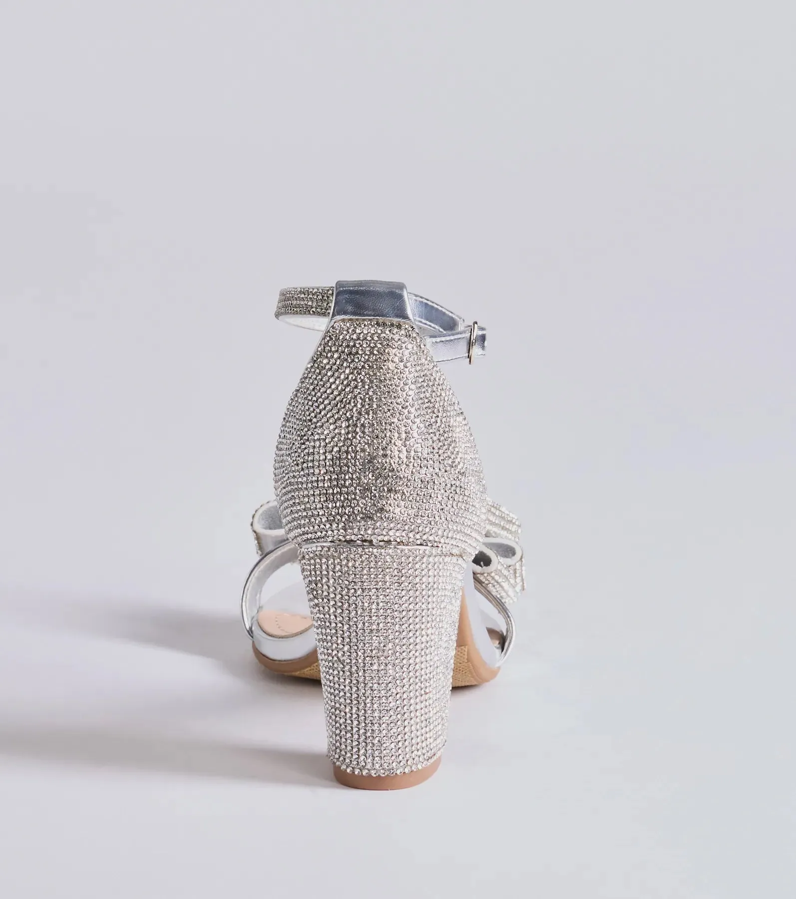 Endless Glam Rhinestone Bow Block Heels sold by Windsor product image thumbnail 4