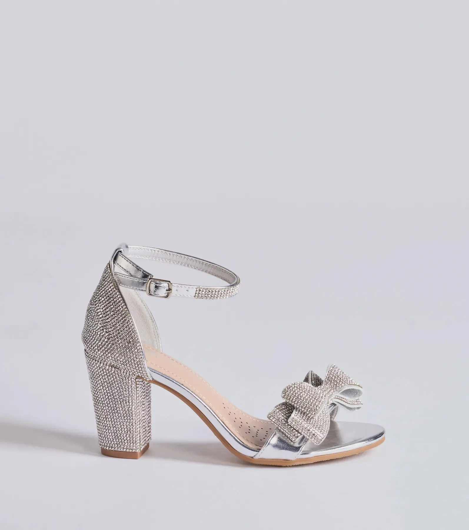 Endless Glam Rhinestone Bow Block Heels sold by Windsor product image thumbnail 2