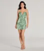 Let Me Glow Lace-Up Sequin Mini Dress sold by Windsor