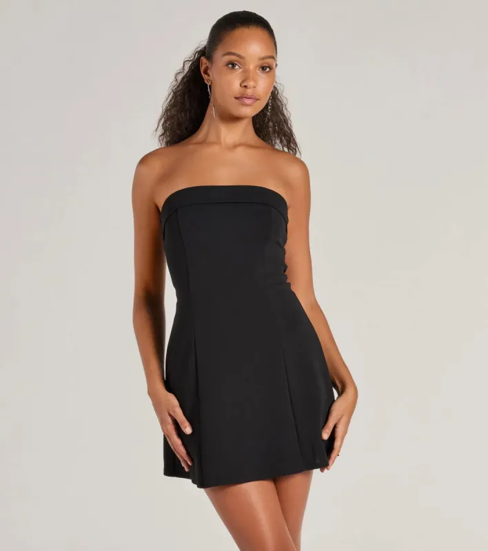 Forever Chic Drop Waist A-line Mini Dress sold by Windsor